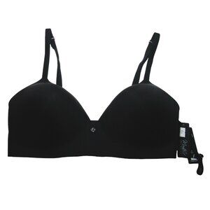 Montelle Intimates Wirefree T-Shirt Bra Black 36E Convertible Foam Cup 9317 New
